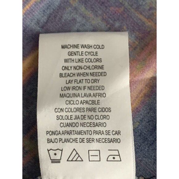 Nina Leonard Womens Abstract Print Swing Dress With Pockets Size Small - Picture 12 of 12